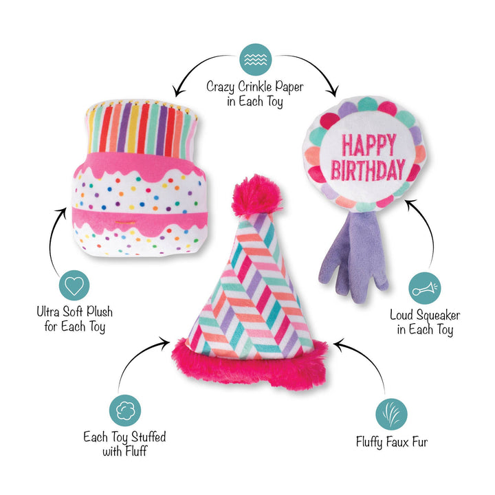 CAN I GET A WOOFWOOF? 🎂(conjunto mini peluches aniversário)