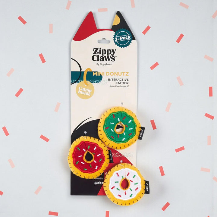Brinquedo para gatos🐈- Mini Xmas Donuts 🍩🌲